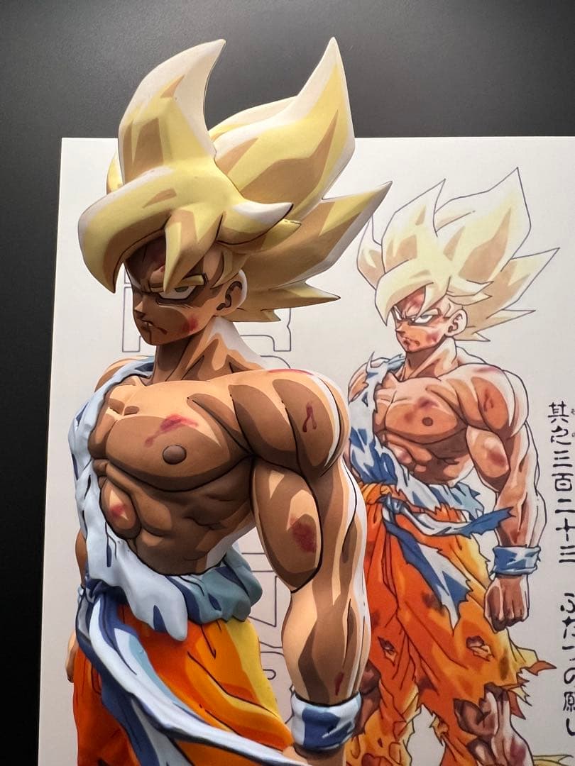 孫悟空フィギュア　ペイント済み完成品　中古　台座付き