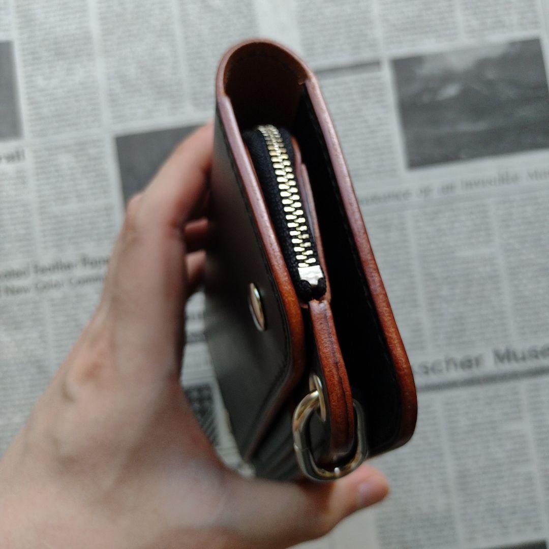 2.5層　ロングトラッカー　ウォレット　茶芯　栃木レザー