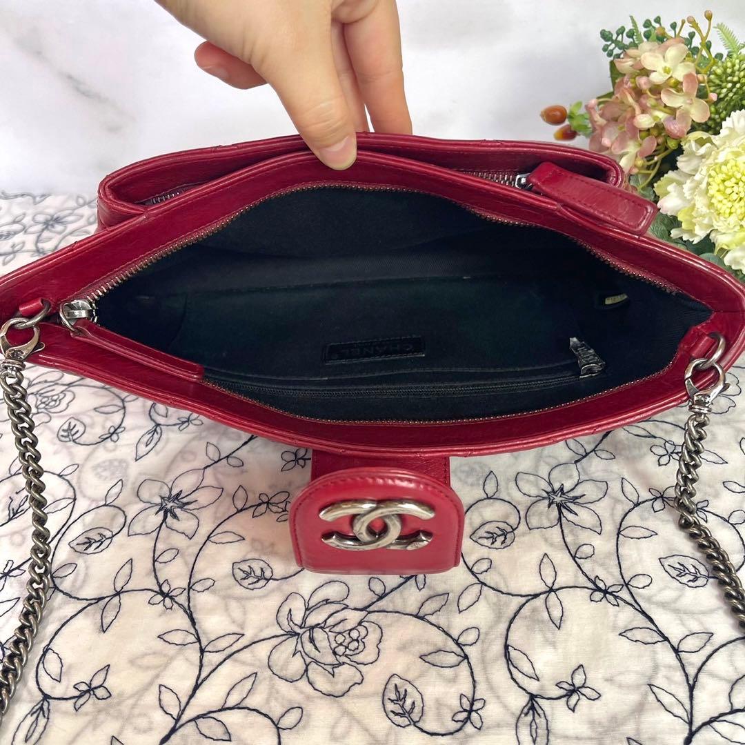 CHANEL シャネル【極美品】マトラッセ ココマーク チェーンショルダーバッグ