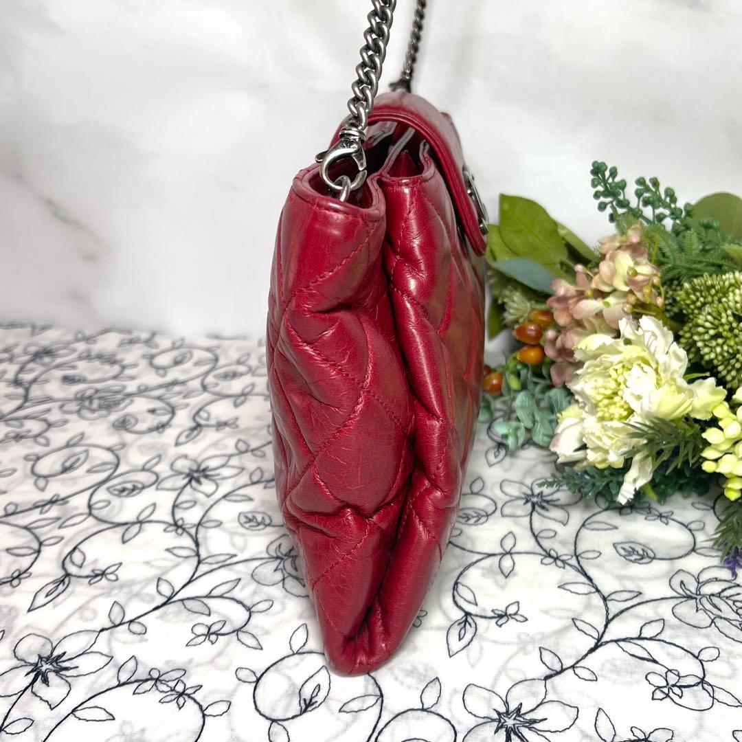 CHANEL シャネル【極美品】マトラッセ ココマーク チェーンショルダーバッグ