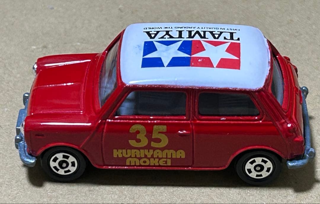 トミカ ミニクーパー クリヤマ模型 タミヤ 赤 ホイール銀