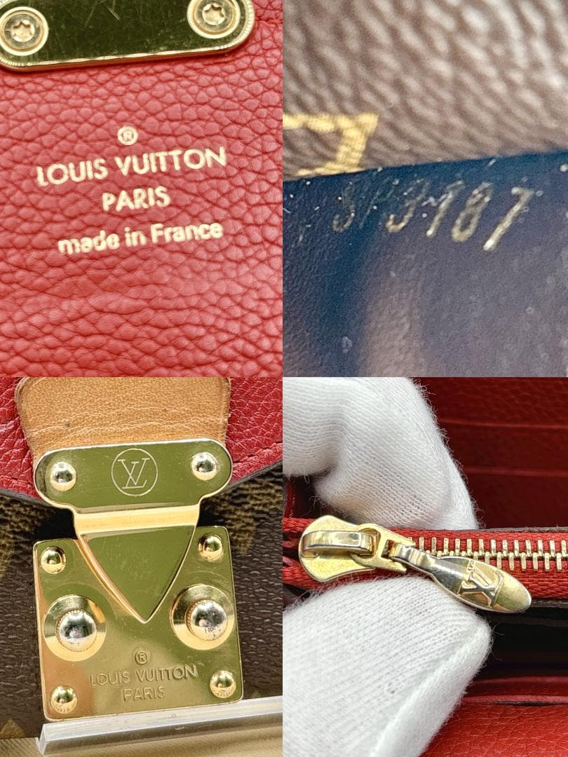 極上美品✨ルイヴィトン ポルトフォイユ パラス コンパクト スリーズ赤