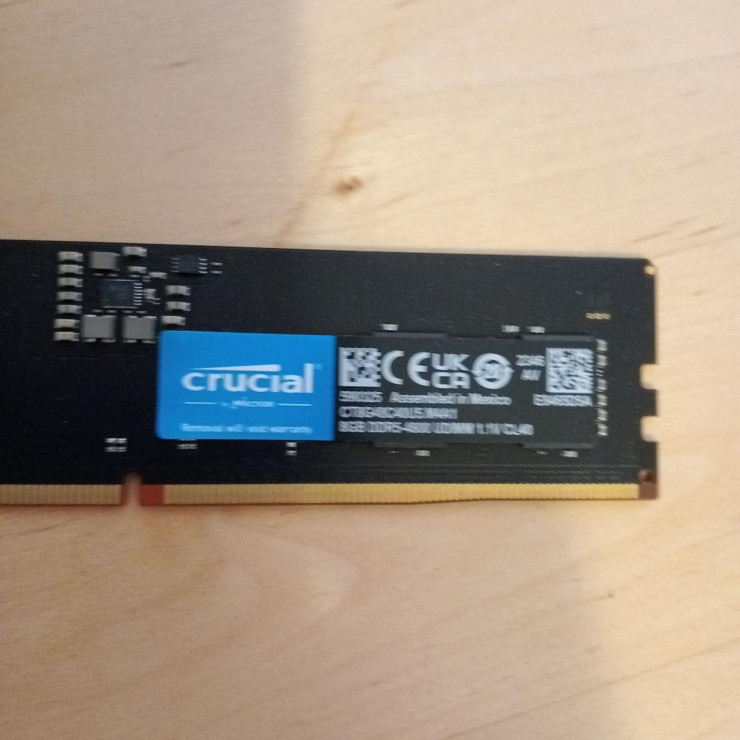 メモリー crucial DDR5-4800 8G 1.1V CL40