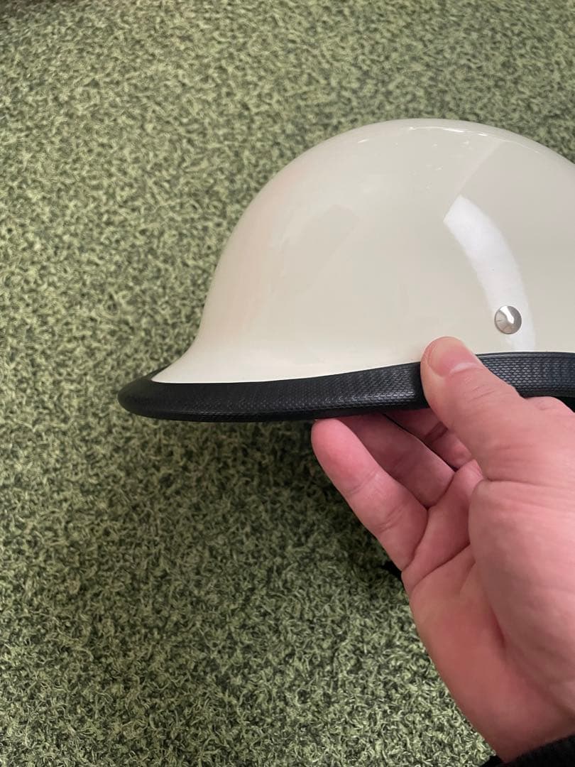 USAジョッキー アイボリー ハーフヘルメット