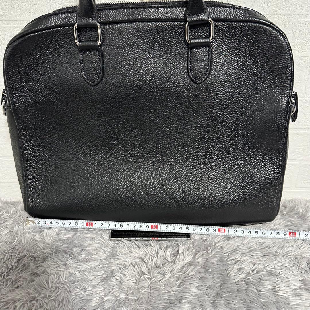 未使用級美品　MURA ムラ　ビジネスバッグ　ブラック　黒　レザー