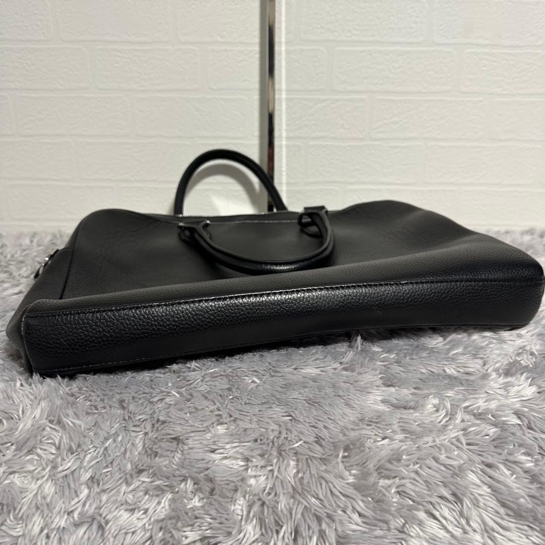 未使用級美品　MURA ムラ　ビジネスバッグ　ブラック　黒　レザー