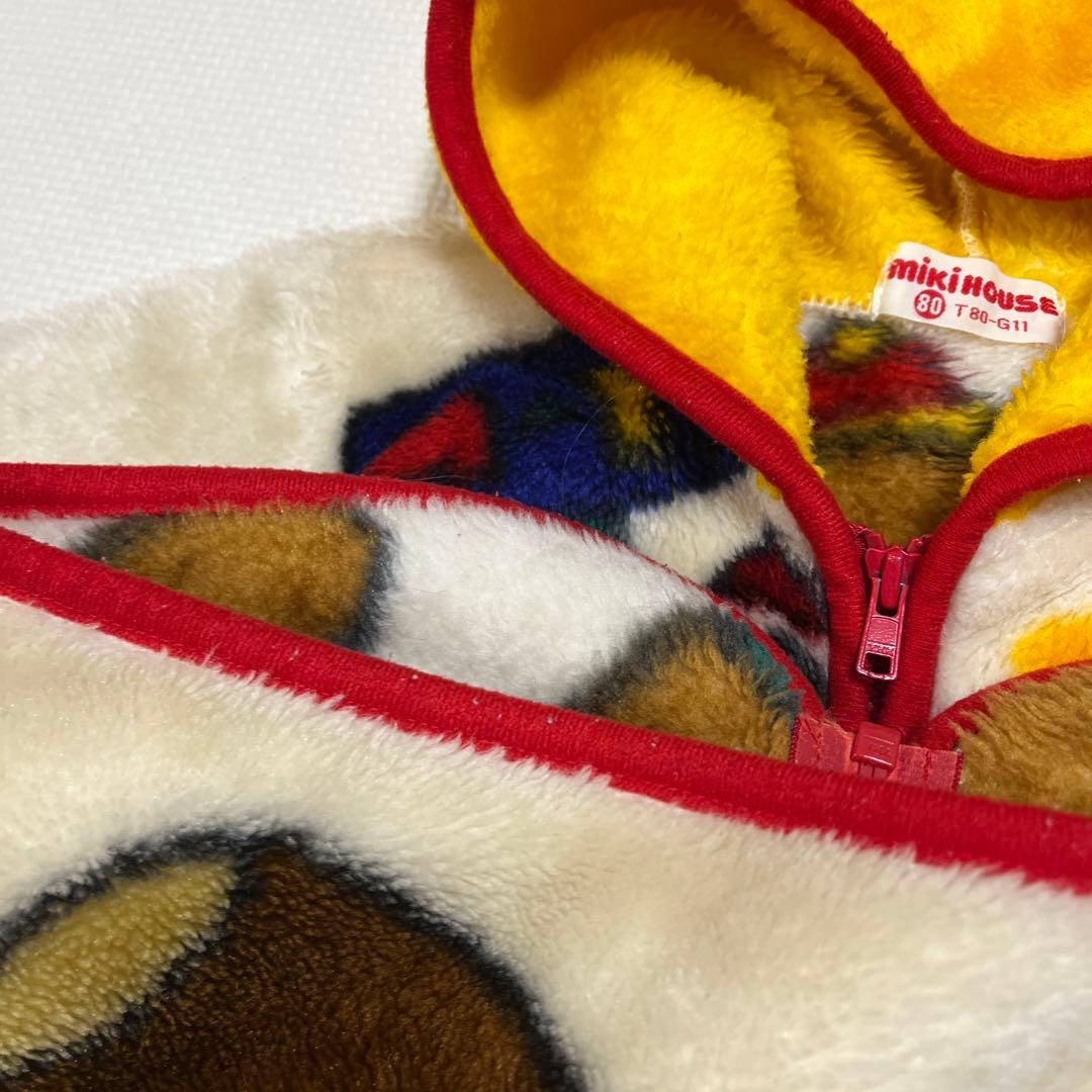 ミキハウス　ボア　アウター　くま　レトロ　ヴィンテージ　レア　入手困難　80