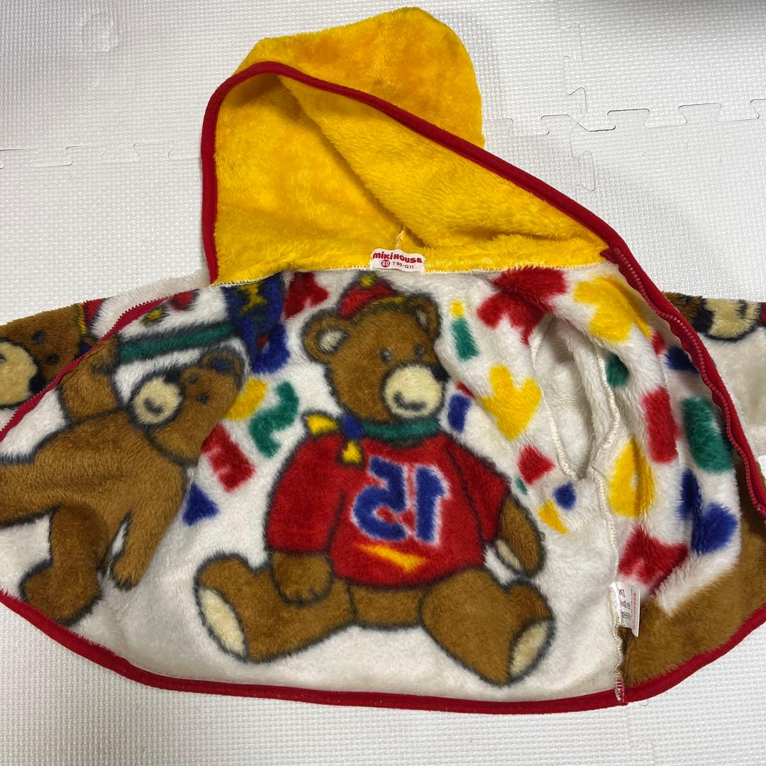 ミキハウス　ボア　アウター　くま　レトロ　ヴィンテージ　レア　入手困難　80