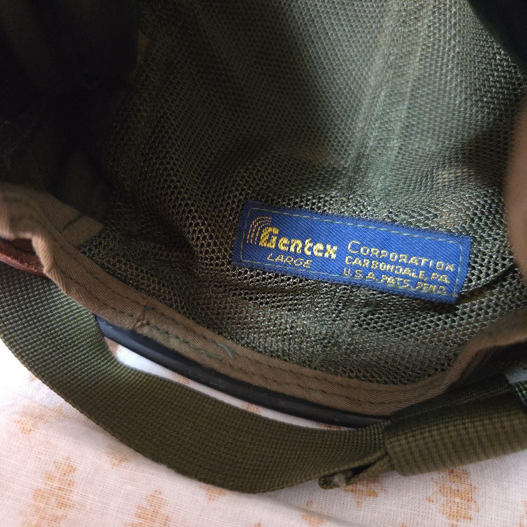 米軍実物 GENTEX ヘリパイ ヘルメット LARGE NO.411 OD