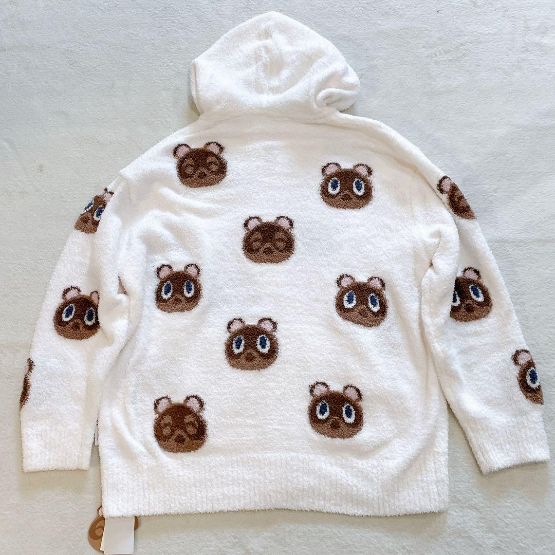 あつ森×ジェラピケ　つぶまめジャガードパーカ&ショートパンツSET　3点セット