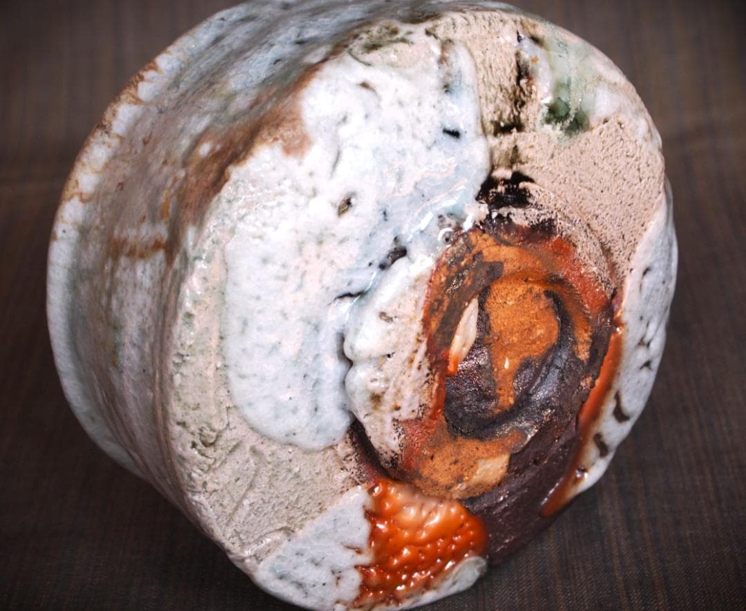 希少作☆熊野九郎右衛門☆熊志野茶碗☆共箱・布・栞