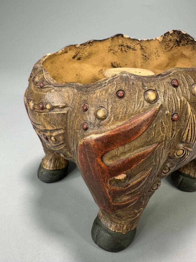 中国美術 中国宜興 紫砂 白泥 加彩紫砂獅子香炉 置物 唐物 古物 - メルカリ