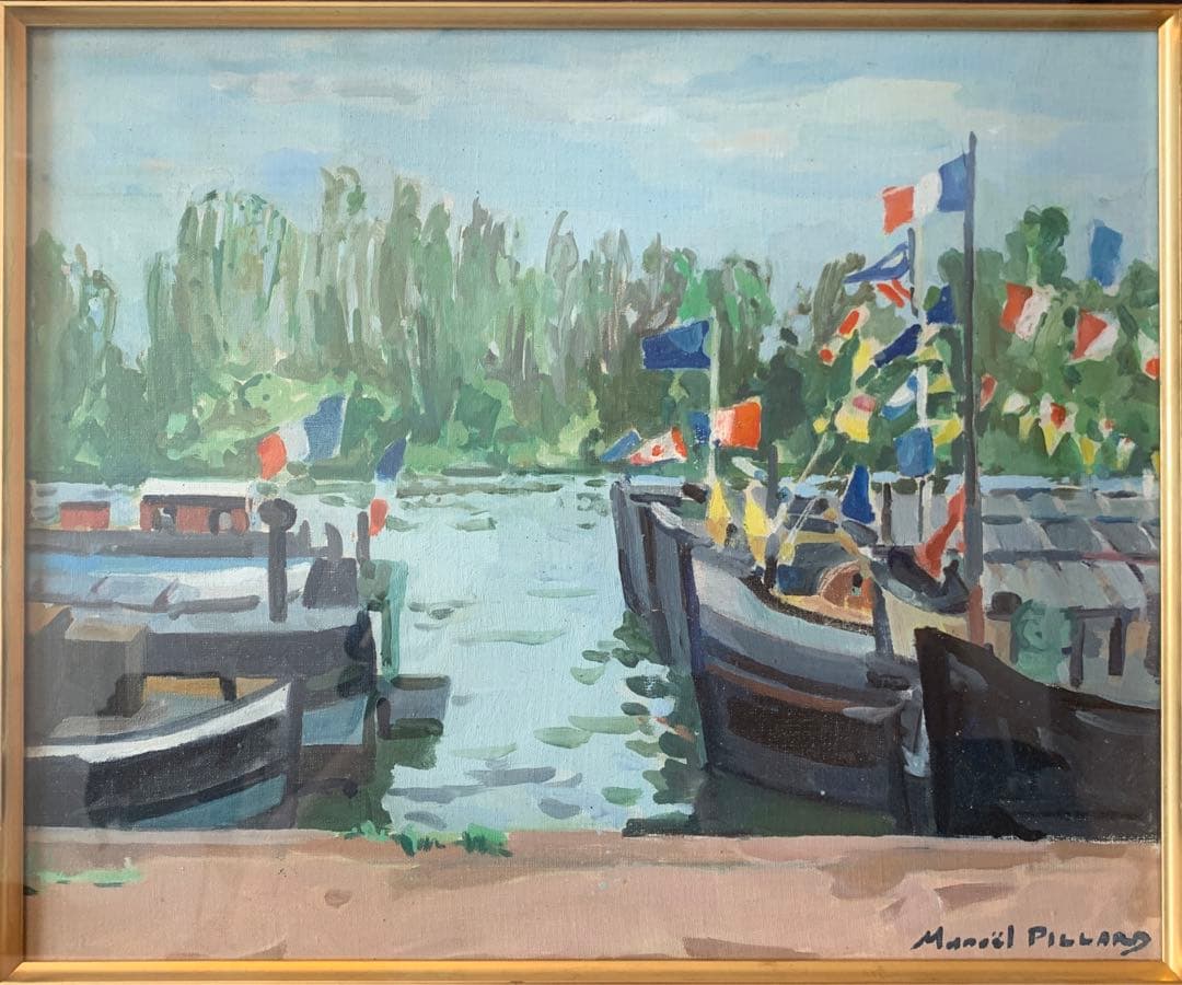 『マノエル・ピラー(Manuel Pillar)／トリコロール』8F号／油彩画