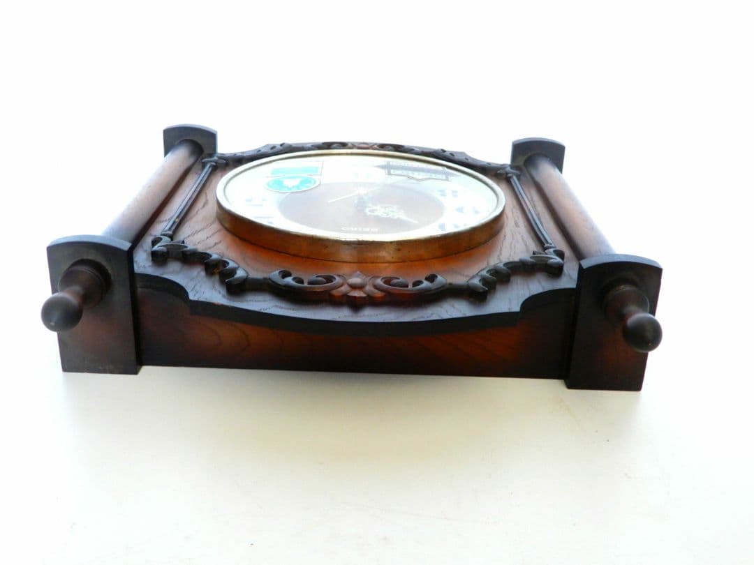 【良品】SEIKO 木製 アラーム式 壁掛け時計