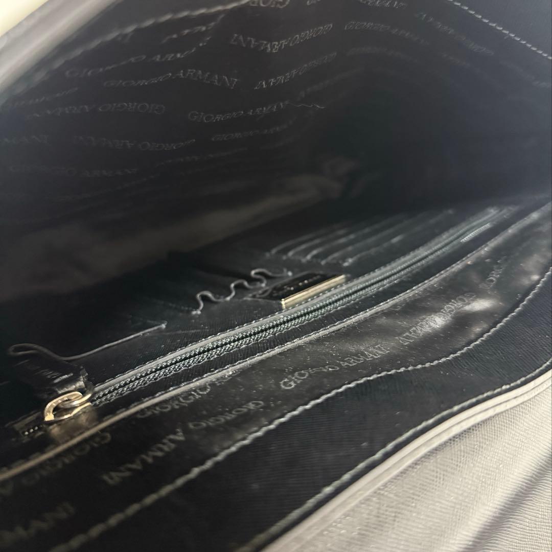 アルマーニ★ブリーフケース★レザー★黒系★未使用タグ付き