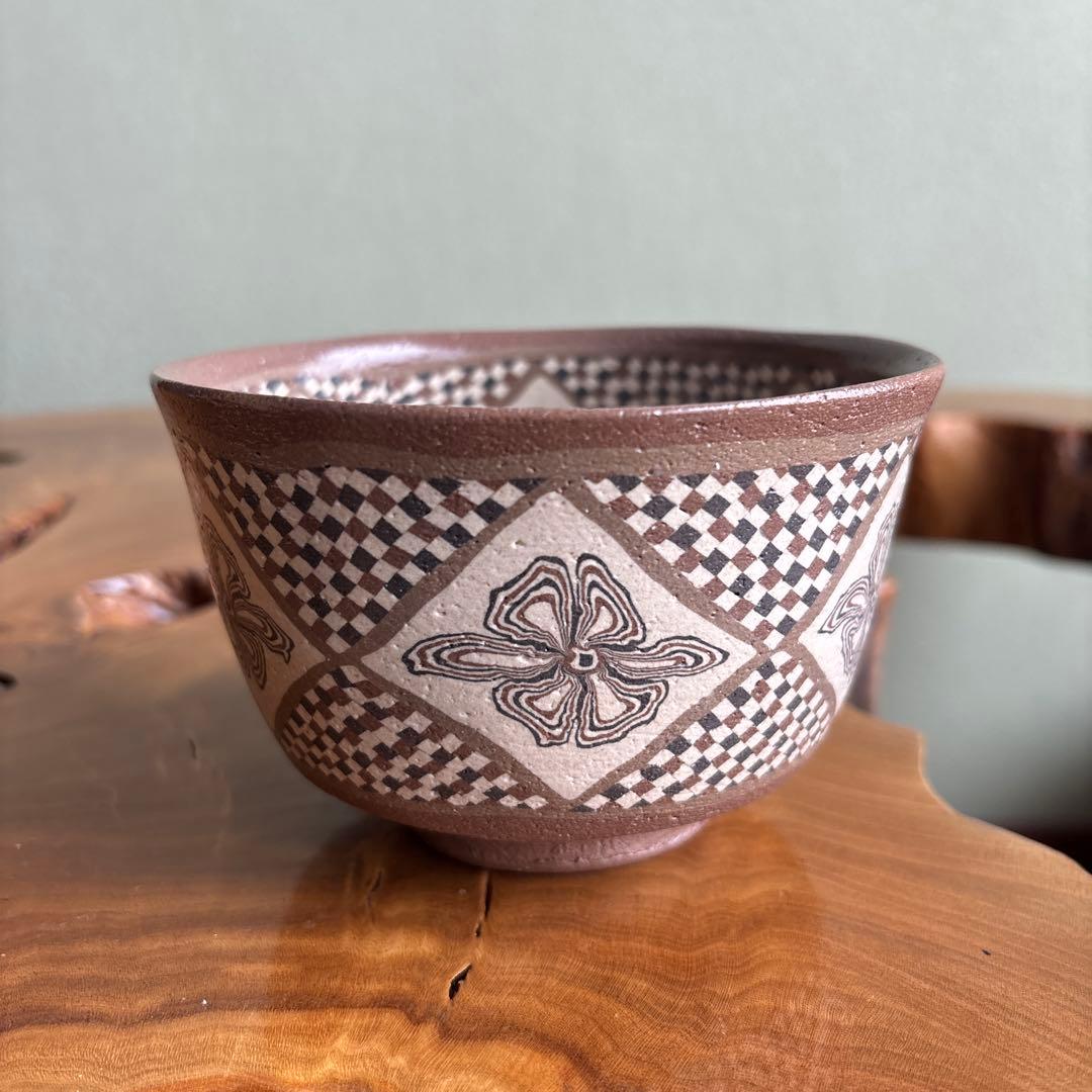 瀬戸市無形文化財 水野教雄 練込 抹茶碗 茶道具 共箱(136) - メルカリ