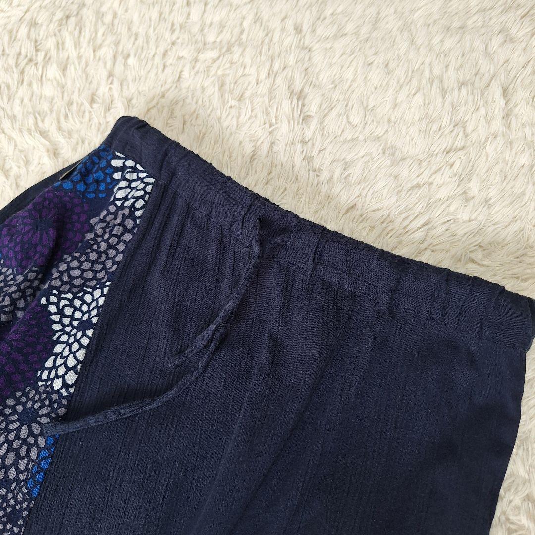 【美品】SOU・SOU モスリン富士　菊づくし夜来　サルエルパンツ　M