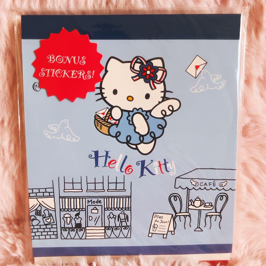 希少レア　ハローキティ　エンジェル　USA 2002 メモ帳　ケース　サンリオ