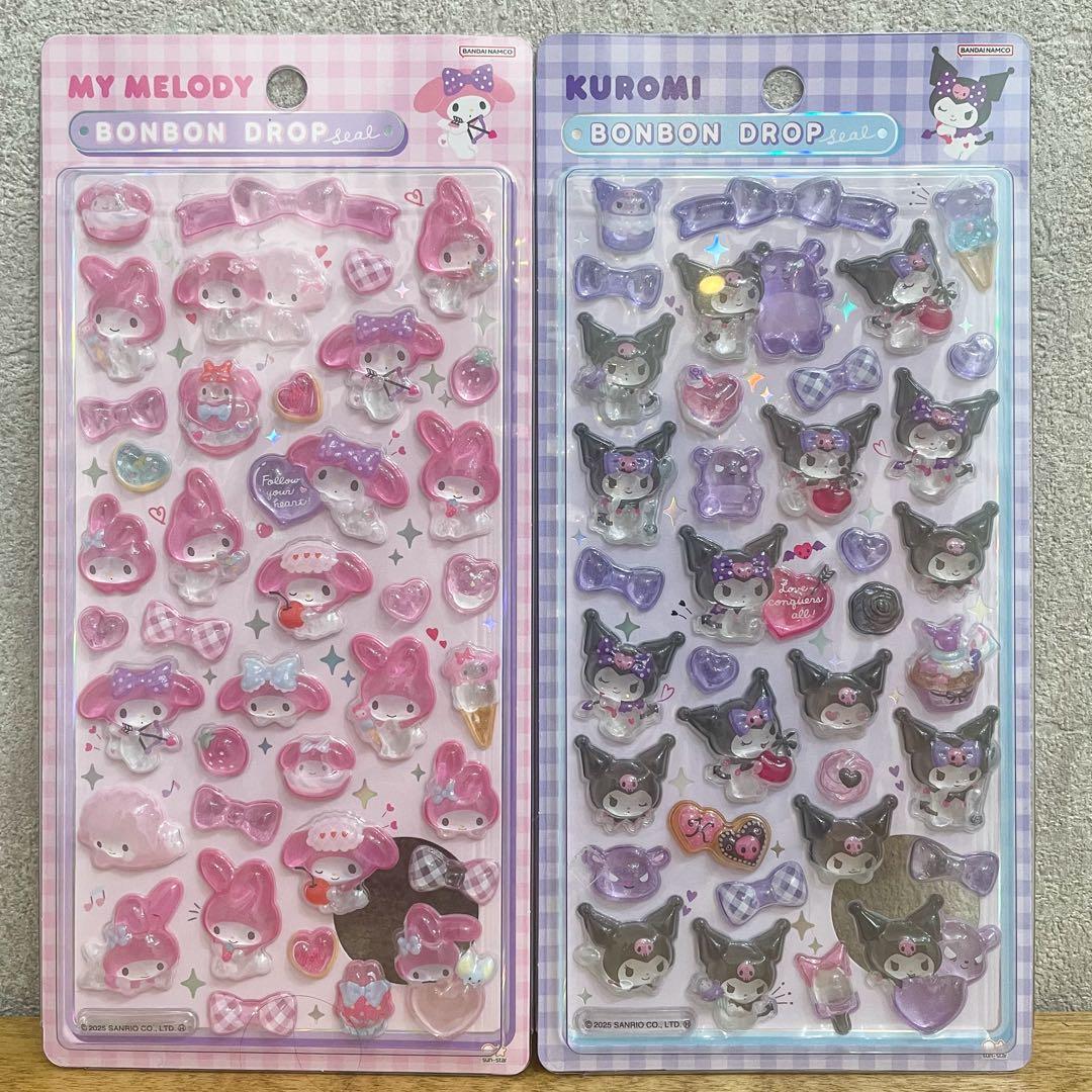 【正規品】 ボンボンドロップシール サンリオ mini ＋ 第2弾 全種類セット