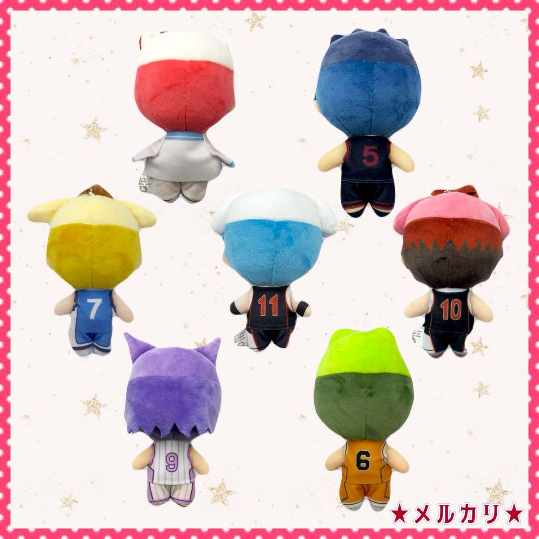 黒子のバスケ サンリオ ぬいぐるみ 全7種 特典ポストカード9枚 キセキの世代