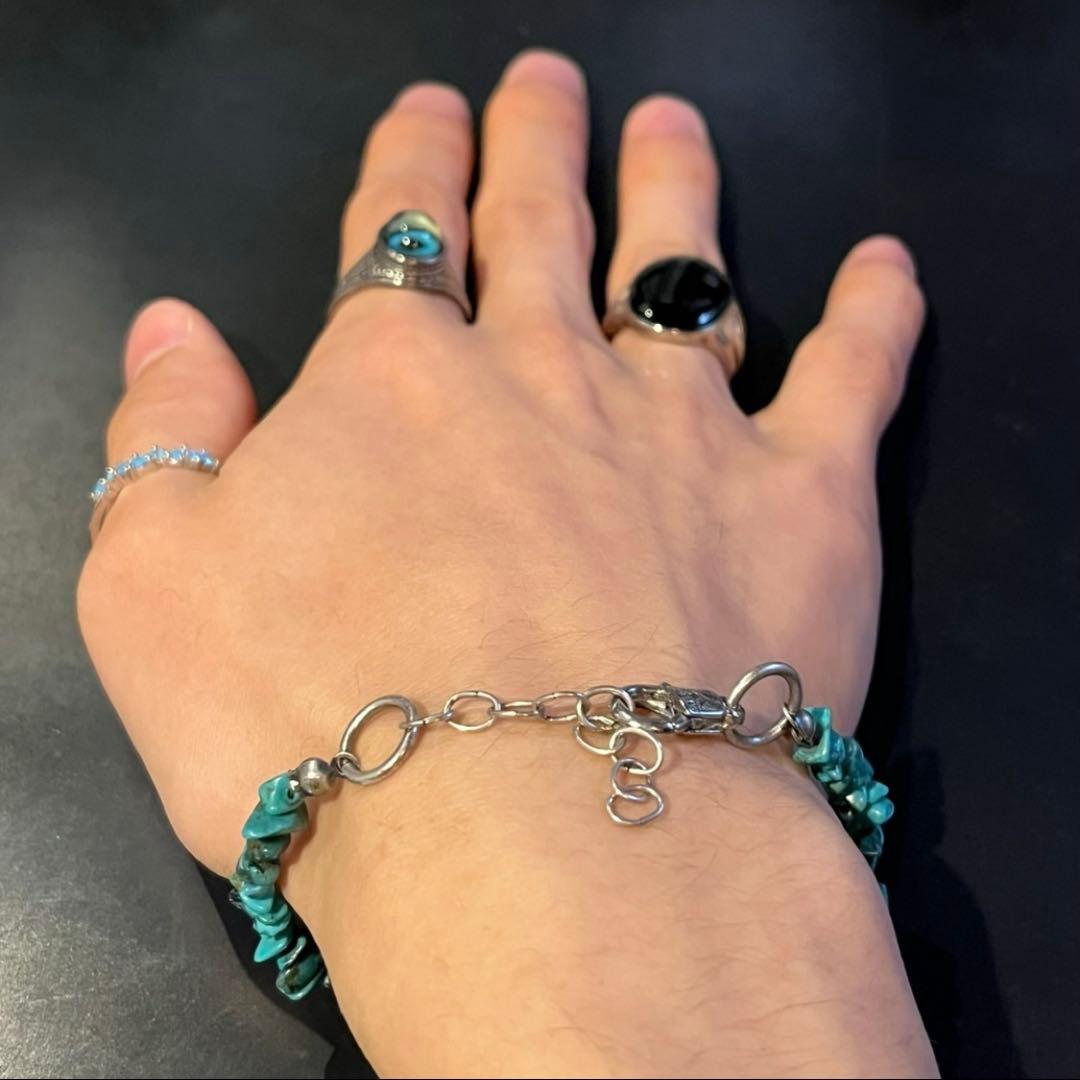 SILVER925 TURQUOISE BRACELET/シルバー/ブレスレット