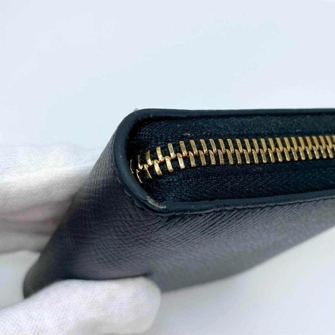 た*か様 【CELINE】 コンパクト ジップ ウォレット ケース ブラッ