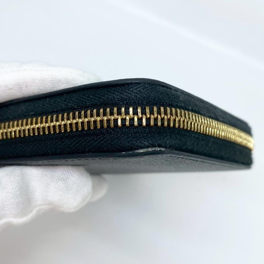 た*か様 【CELINE】 コンパクト ジップ ウォレット ケース ブラッ