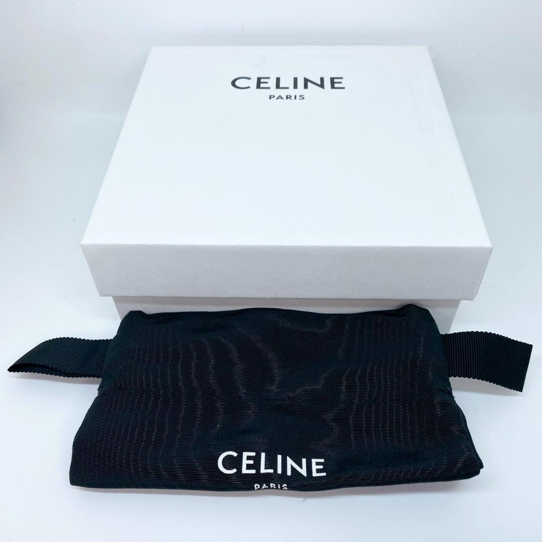 た*か様 【CELINE】 コンパクト ジップ ウォレット ケース ブラッ