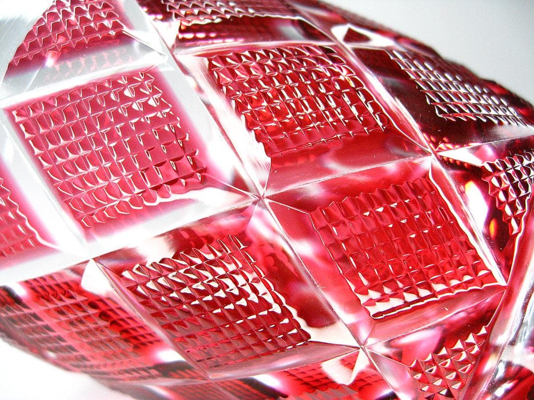 尚古集成館 #監修 #復元 #島津 #薩摩切子 #グラス #大きめ #赤 - メルカリ