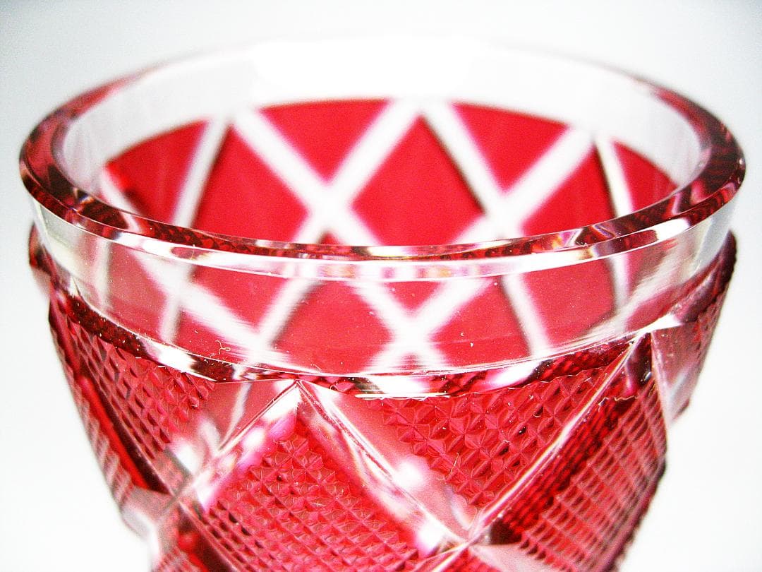 尚古集成館 #監修 #復元 #島津 #薩摩切子 #グラス #大きめ #赤 - メルカリ