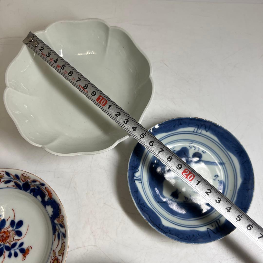 柿右衛門白磁、元禄伊万里、くらわんか、新渡皿等古い物4