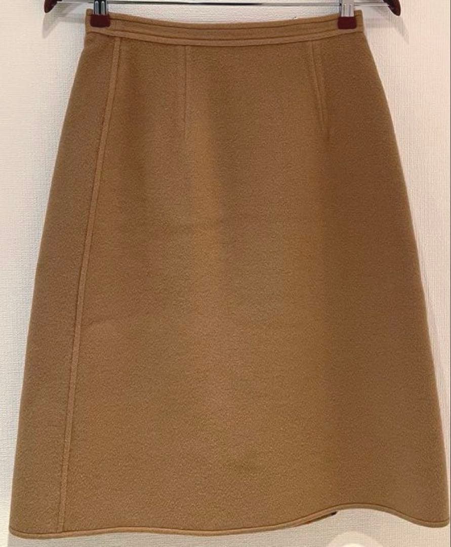 AAA⭐️バーバリー　ノバチェック　ラップスカート ウール　リバーシブル　M