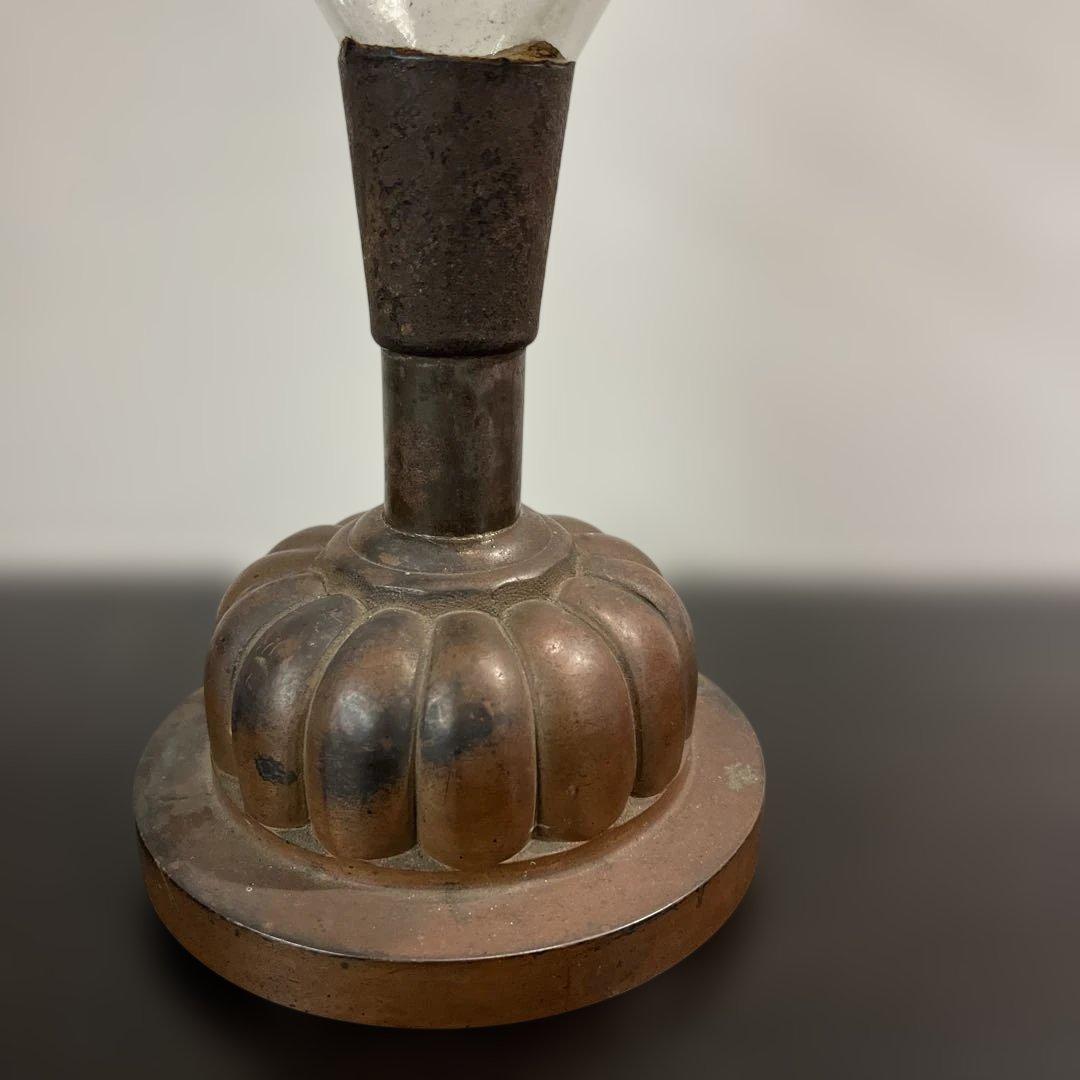 ガラス エンボス オイルランプ フリルホヤ 送料無料