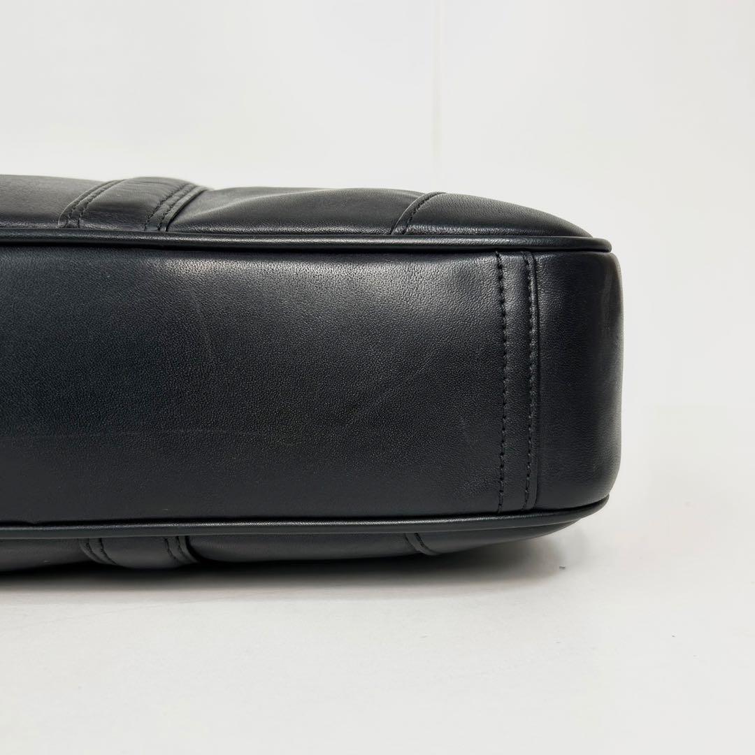 ✅【良品】メンテ済み　コーチ　ビジネスバッグ　COACH ショルダー　レザー