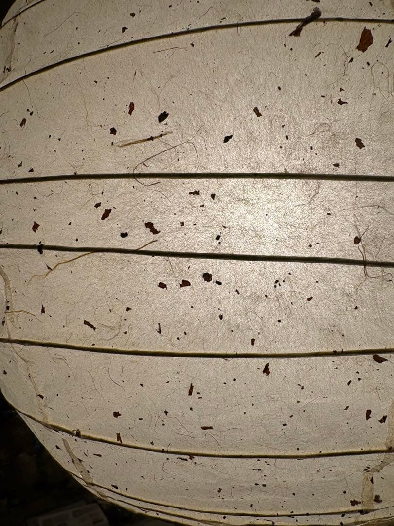 みぃたん様2灯径40㎝チリ入り和紙提灯ペンダント照明 みぃたん