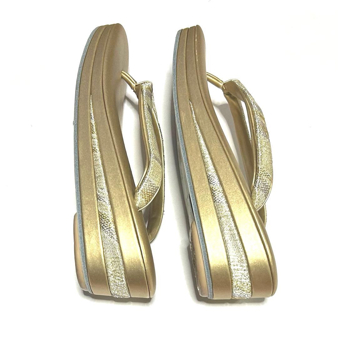 【新品級美品】伊と忠　和装バッグ草履セット　三層　フォーマル　成人式　M〜L