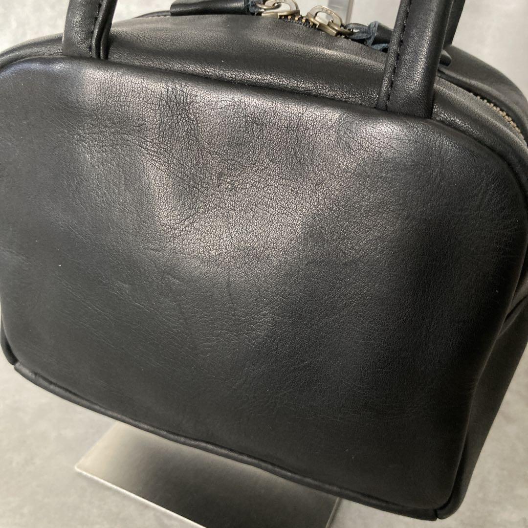 【希少✨️】a（アー）ボストンバッグ ブラック S レザーバッグ 本牛革