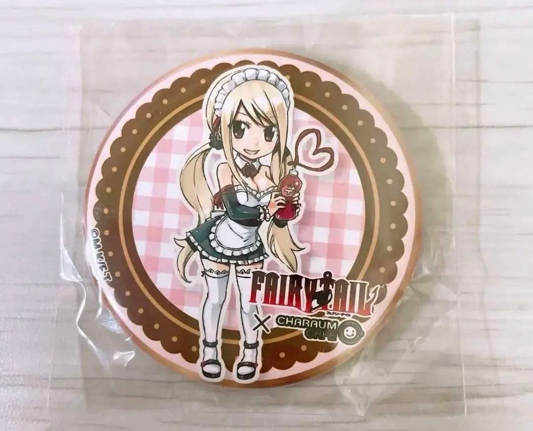 FAIRYTAIL キャラウムカフェ ルーシィ 缶バッジ② ※超レア