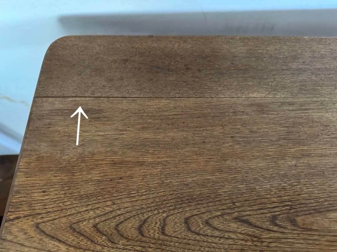 木製ヴィンテージ アイアン脚テーブル