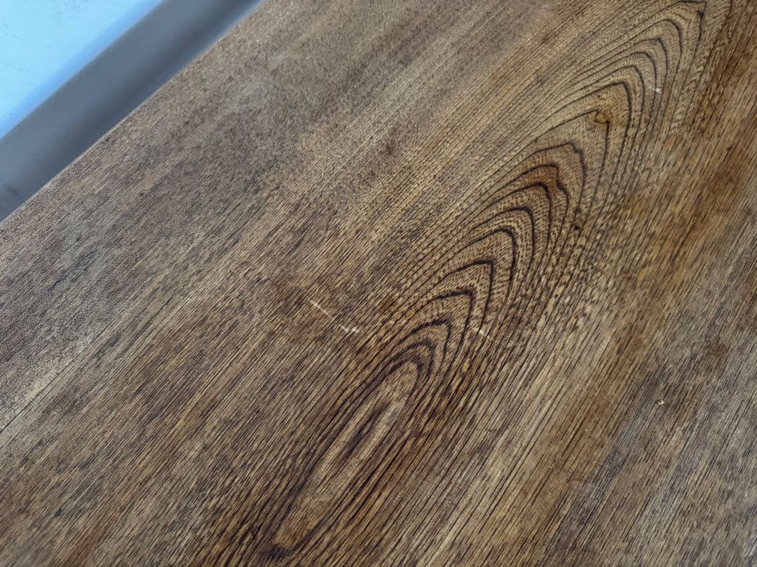 木製ヴィンテージ アイアン脚テーブル