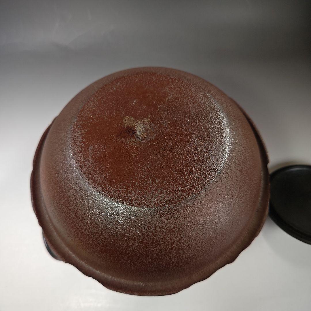 イ396 茶釜『釜師 佐藤浄清作』『細霰地文 真形羽釜 共