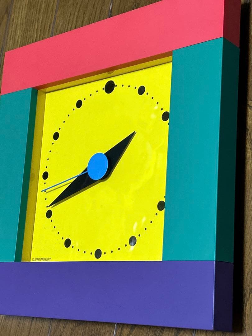 三原昌平 デザイン 掛時計 スーパープレゼント ポストモダン ワキタハイテクス