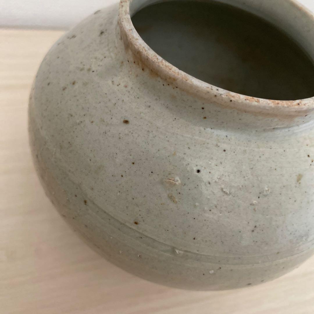 李朝 白磁 小壺 高さ11cm 花入