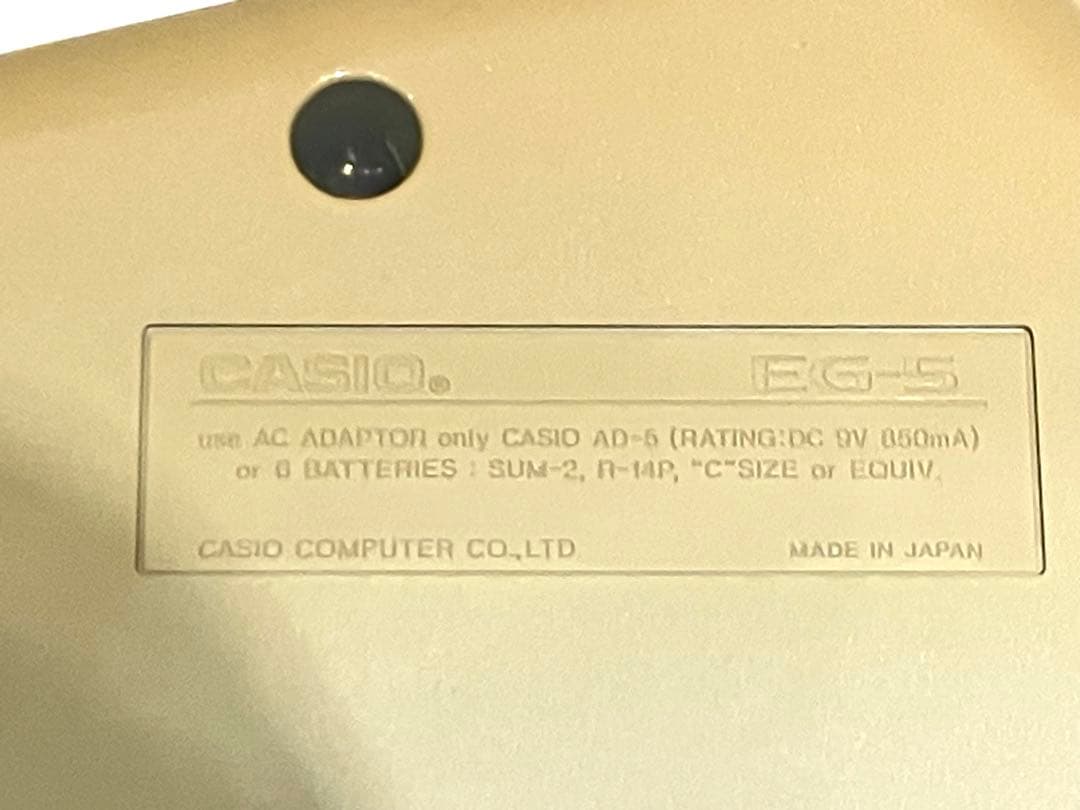 CASIO EG-5 エレキギター 当時物ジャンク品 ソフトケース 説明書付きの