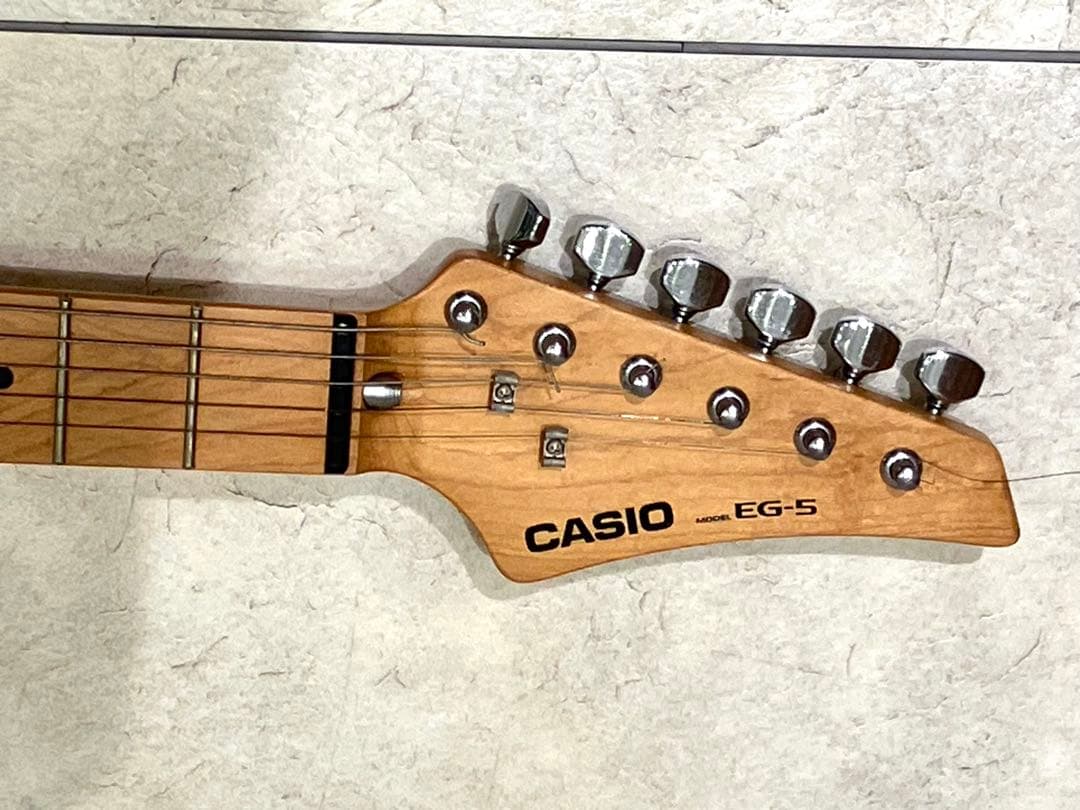CASIO EG-5 エレキギター 当時物ジャンク品 ソフトケース 説明書付きの