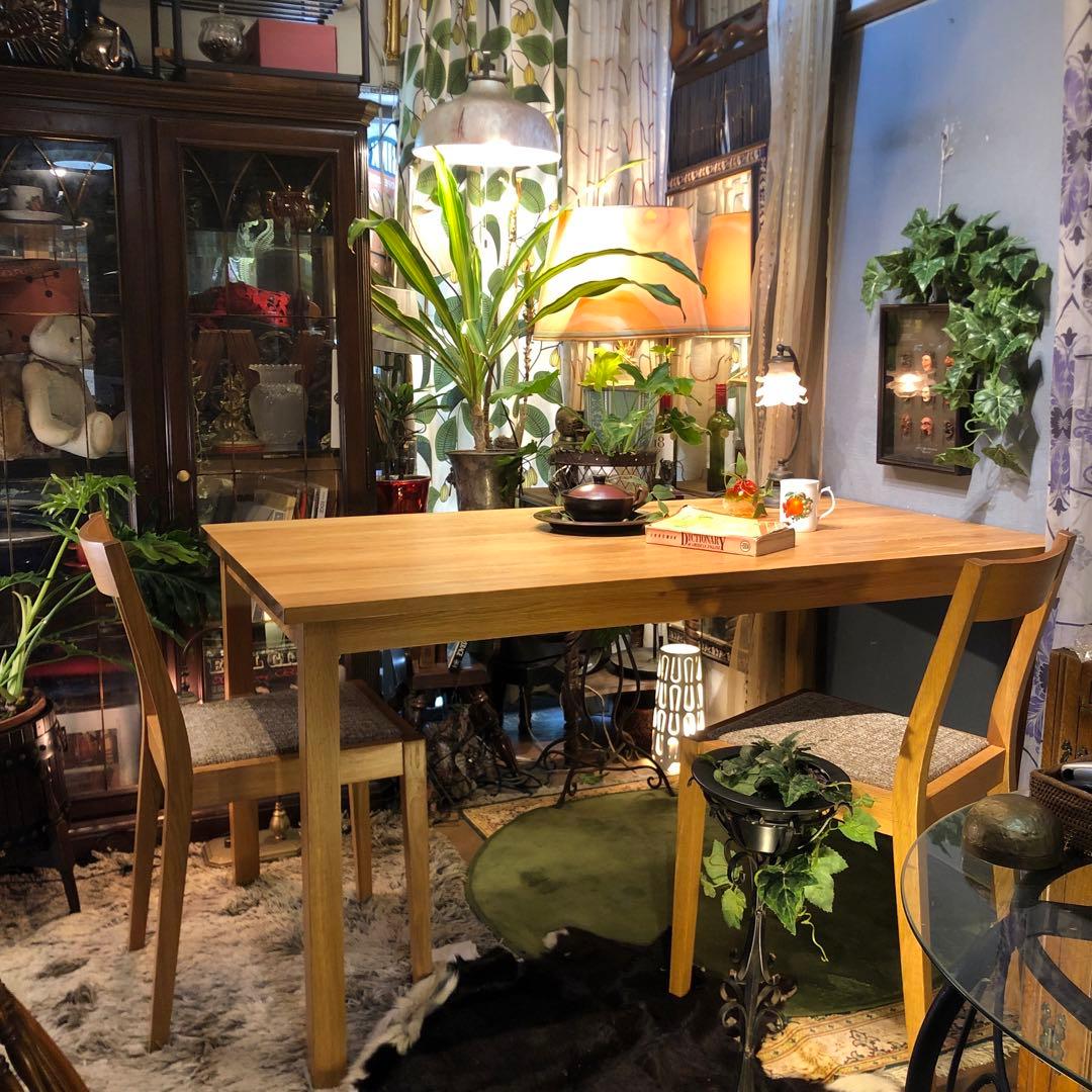 Sale 美品　無印良品　オークソリッド　ダイニングテーブル