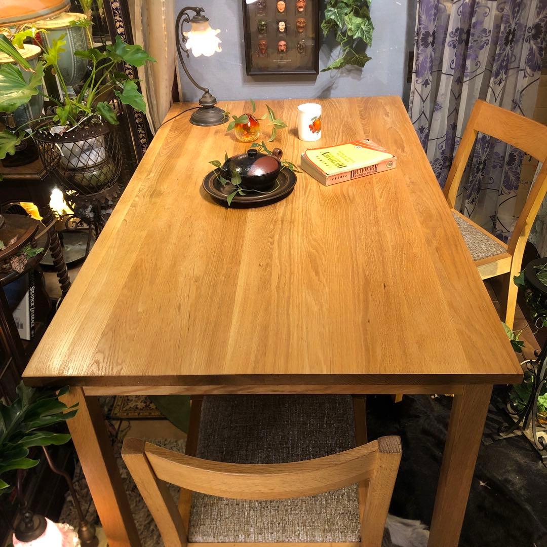 Sale 美品　無印良品　オークソリッド　ダイニングテーブル
