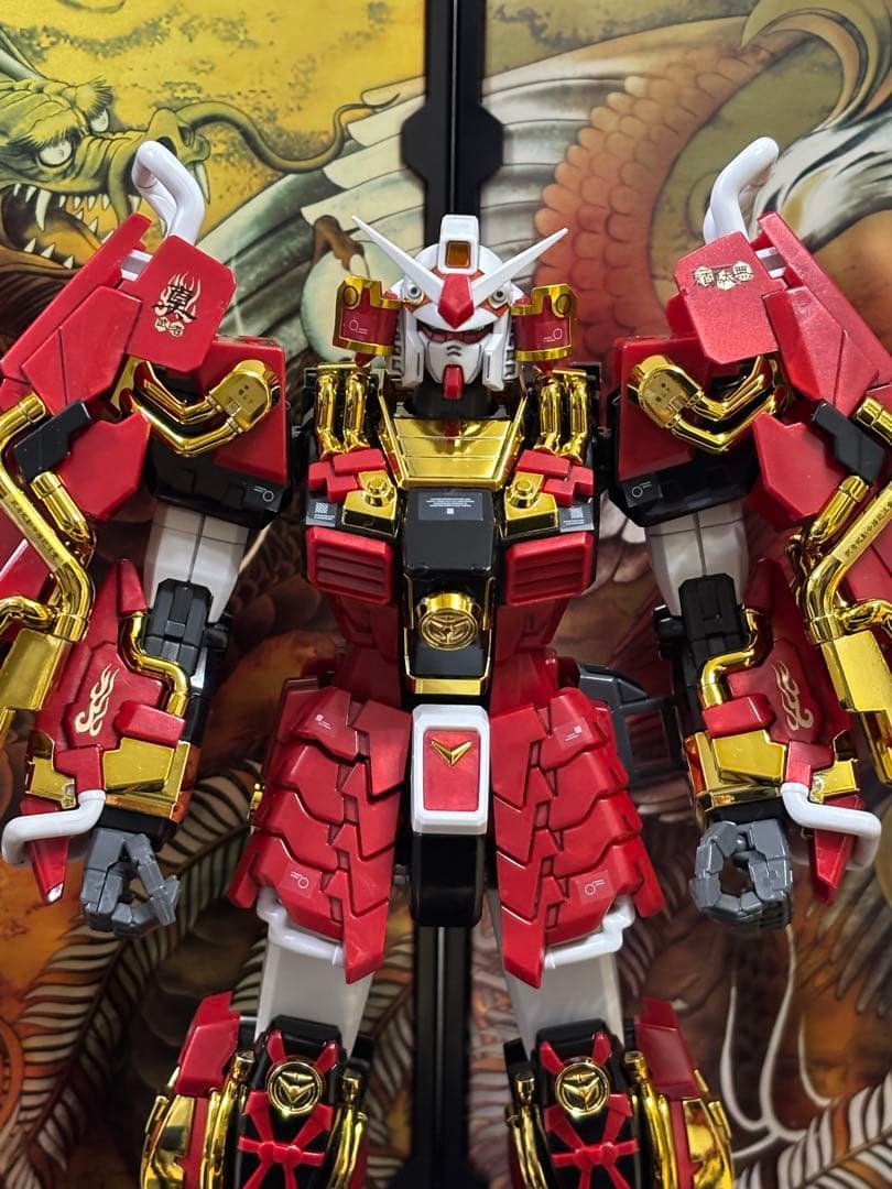 ガンプラ　MG 真武者ガンダム　戦国の陣　アクリルケース付き