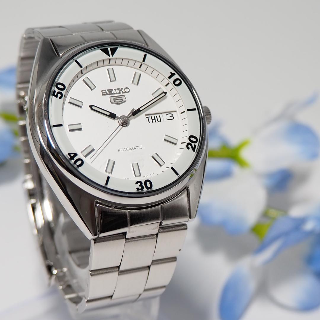セイコー ファイブ SEIKO 自動巻き デイト メンズ 腕時計 H327