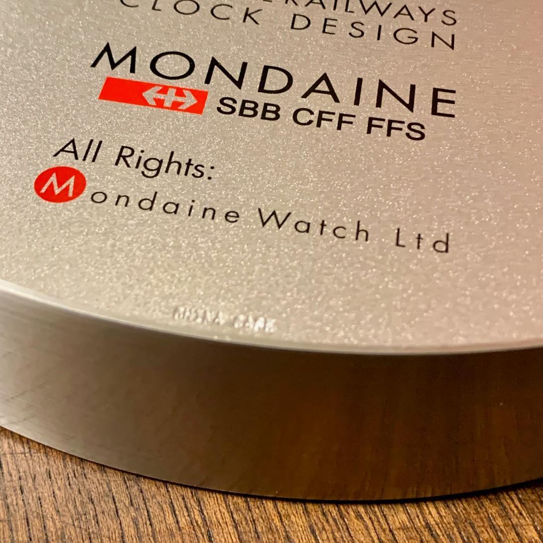 希少・MONDAINE モンディーン 壁掛け時計 25cm スイス国鉄公式
